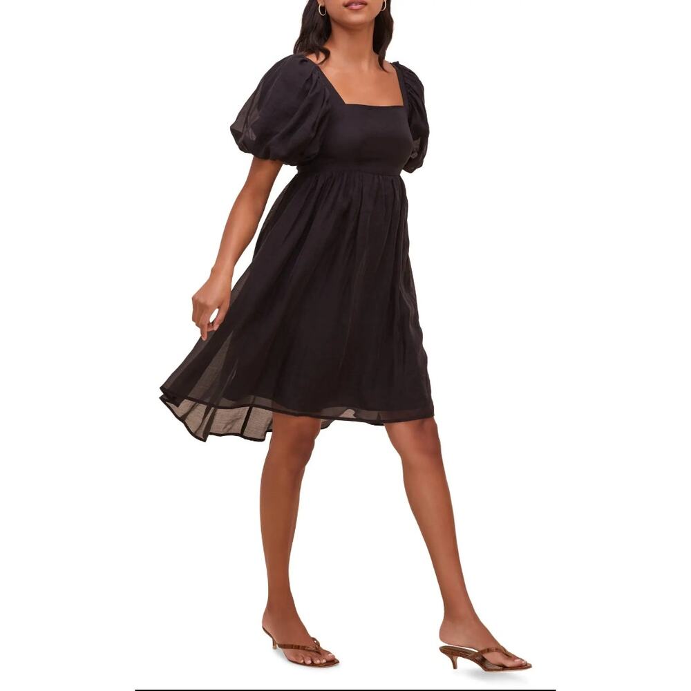 NWOT - ASTR the Label Black Puff Sleeve Dress - M